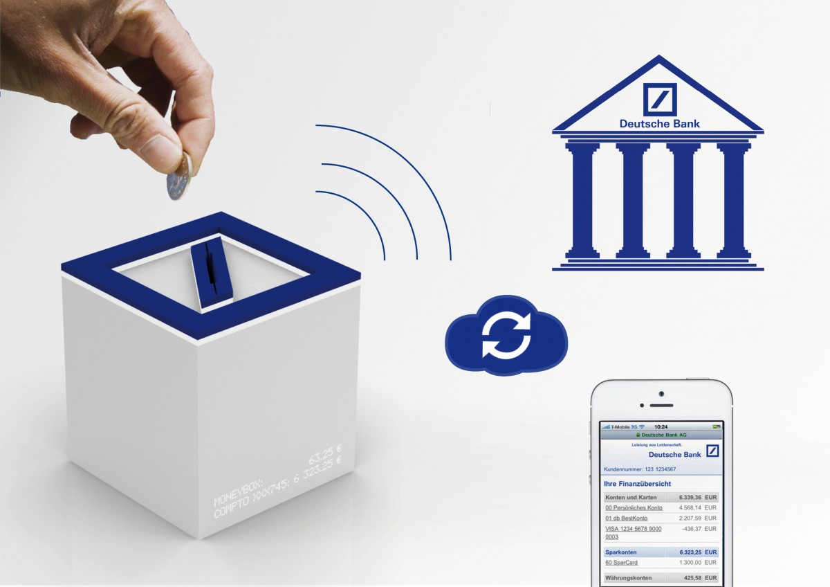 Design Boom - Deutsche Bank future of banking - S-saving Box